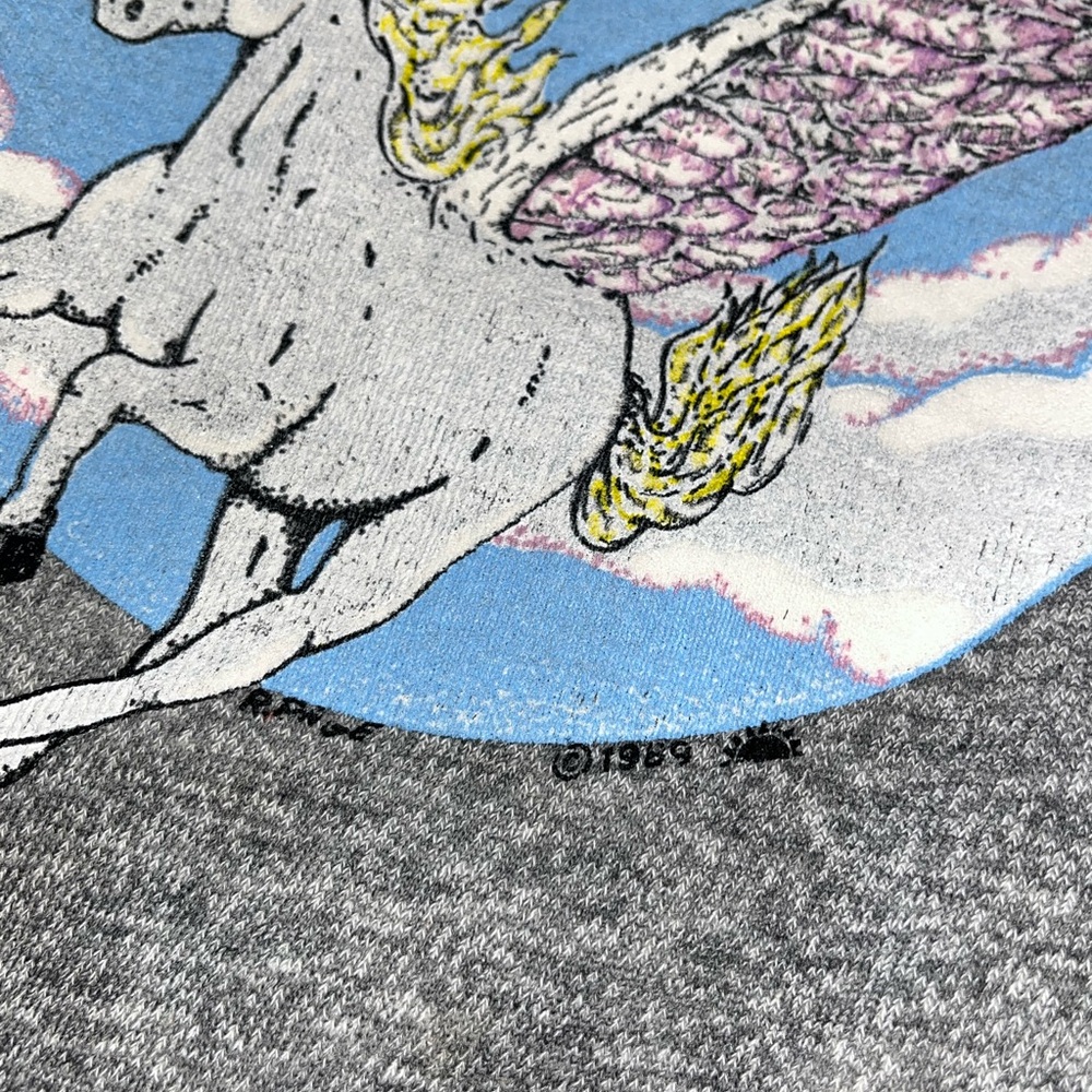 Vintage grey cropped crewneck  Pegasus sweatshirt size m/l - Picture 3 of 7